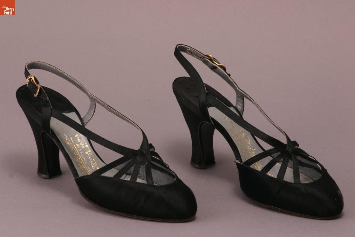 Slingback Pumps, Worn by Elizabeth Parke Firestone, 1950-1965