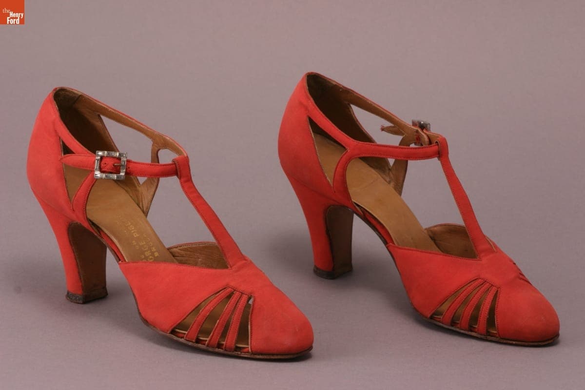 T-Strap Pumps, Worn by Elizabeth Parke Firestone, circa 1930