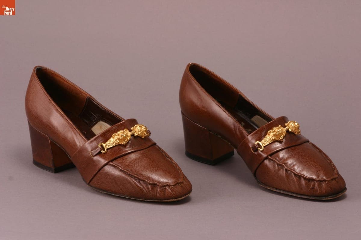 Loafers, Worn by Elizabeth Parke Firestone, circa 1975