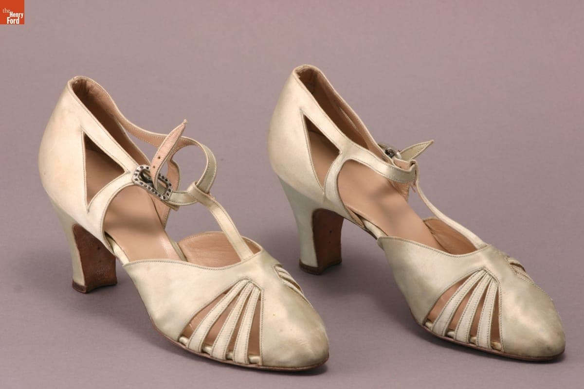 T-Strap Pumps, Worn by Elizabeth Parke Firestone, circa 1930