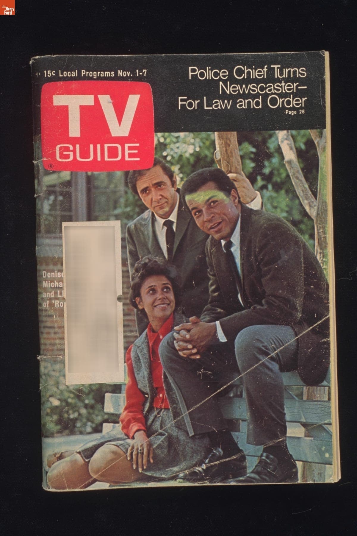 TV Guide Magazine Featuring the Cast of "Room 222," November 1-7, 1969