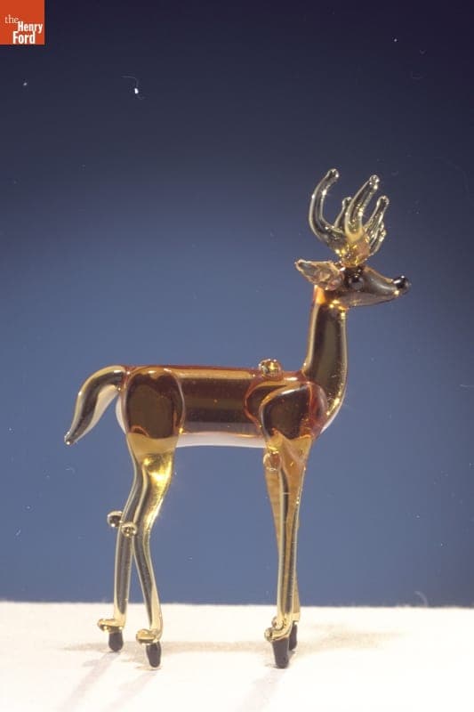 Miniature Glass Figure, Stag, 1955-1985