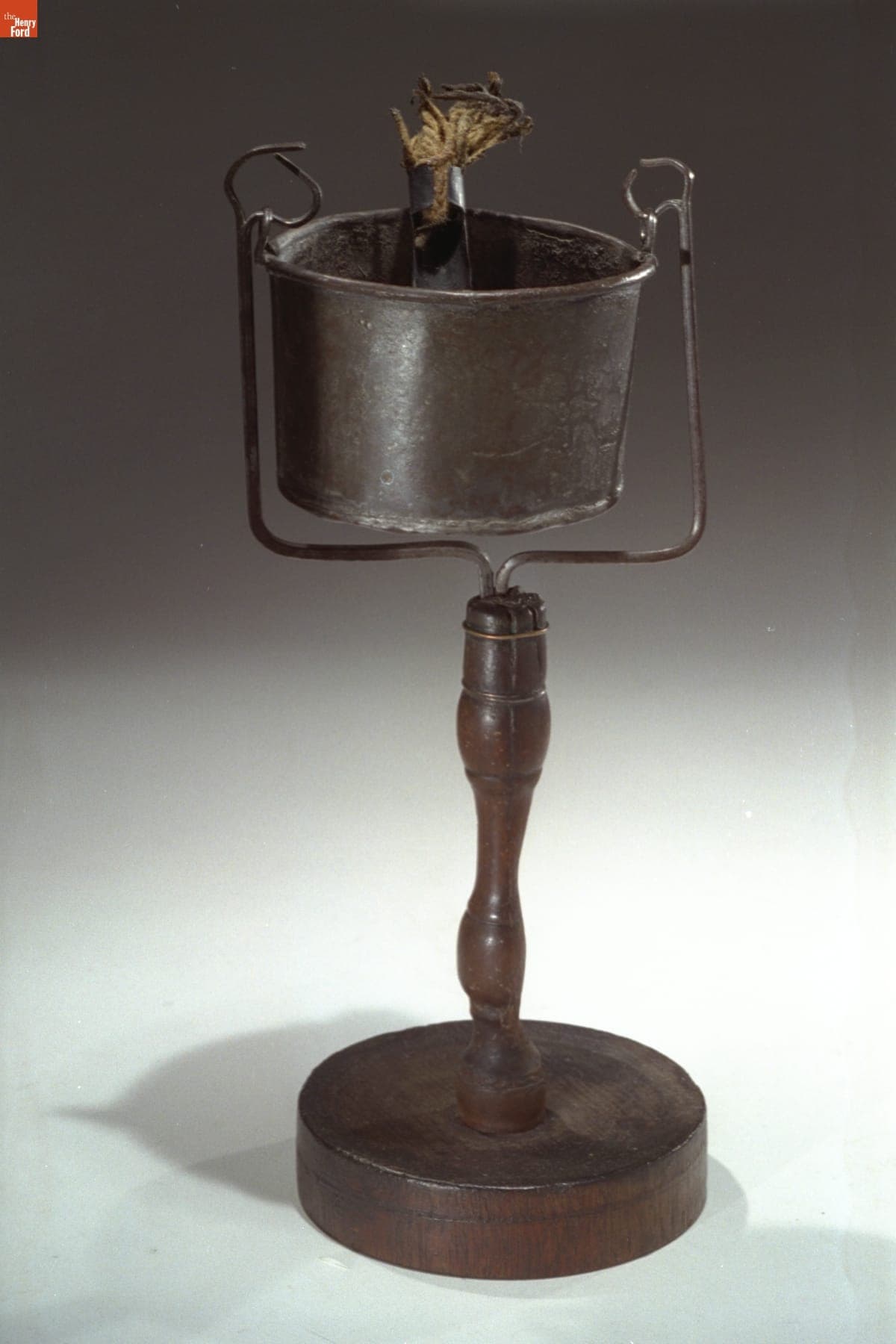 Gimbal Grease Lamp, 1830-1880