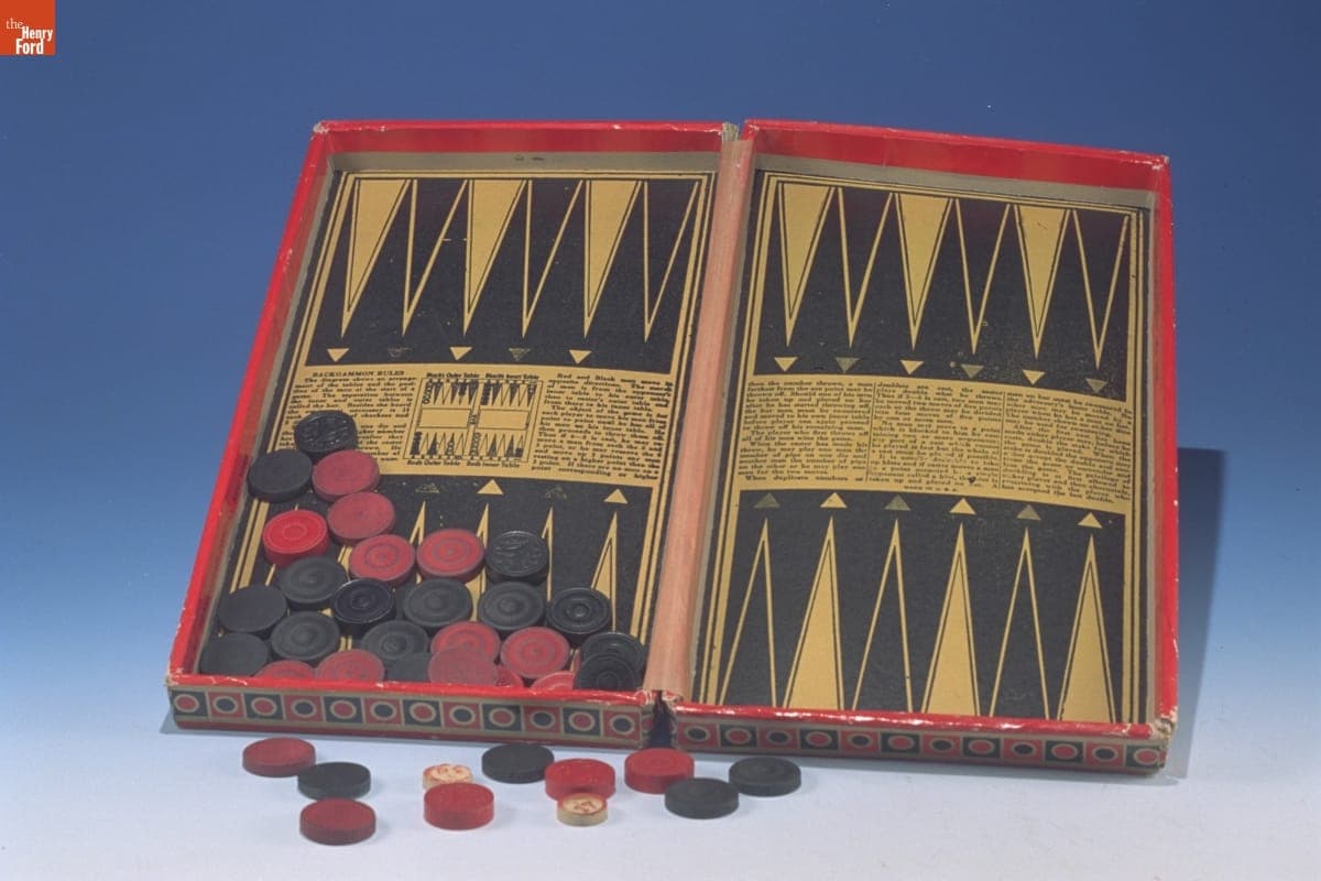 Checkers and Backgammon Board, 1937-1946
