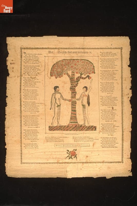 Hymn, "Als Gott die Welt erschaffen," circa 1811