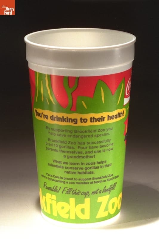 Reusable Cup from the Brookfield Zoo, Chicago, Illinois, 1992