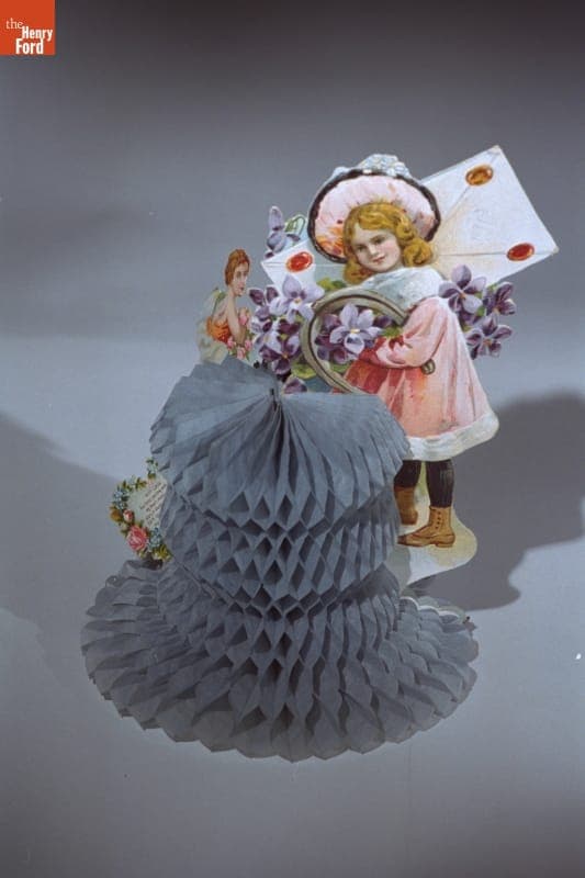 Three-Dimensional Valentine Card, "With Love," 1900-1920