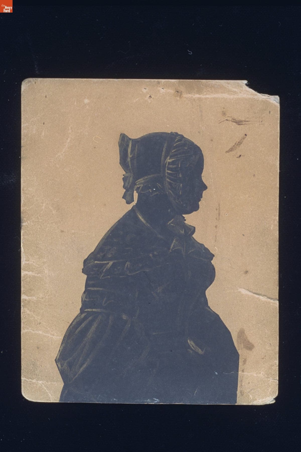 Silhouette of a Woman Wearing Cap, 1830-1840
