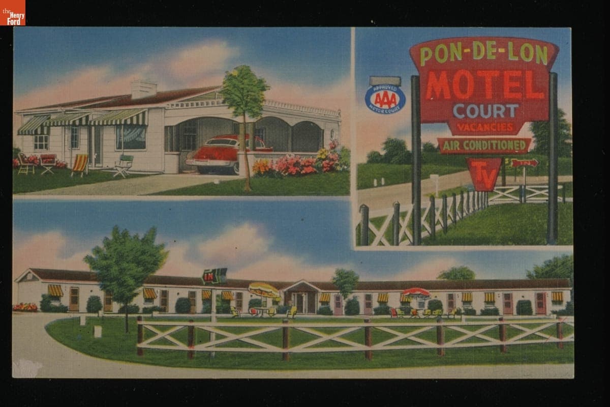 Pon-De-Lon Motel, circa 1950