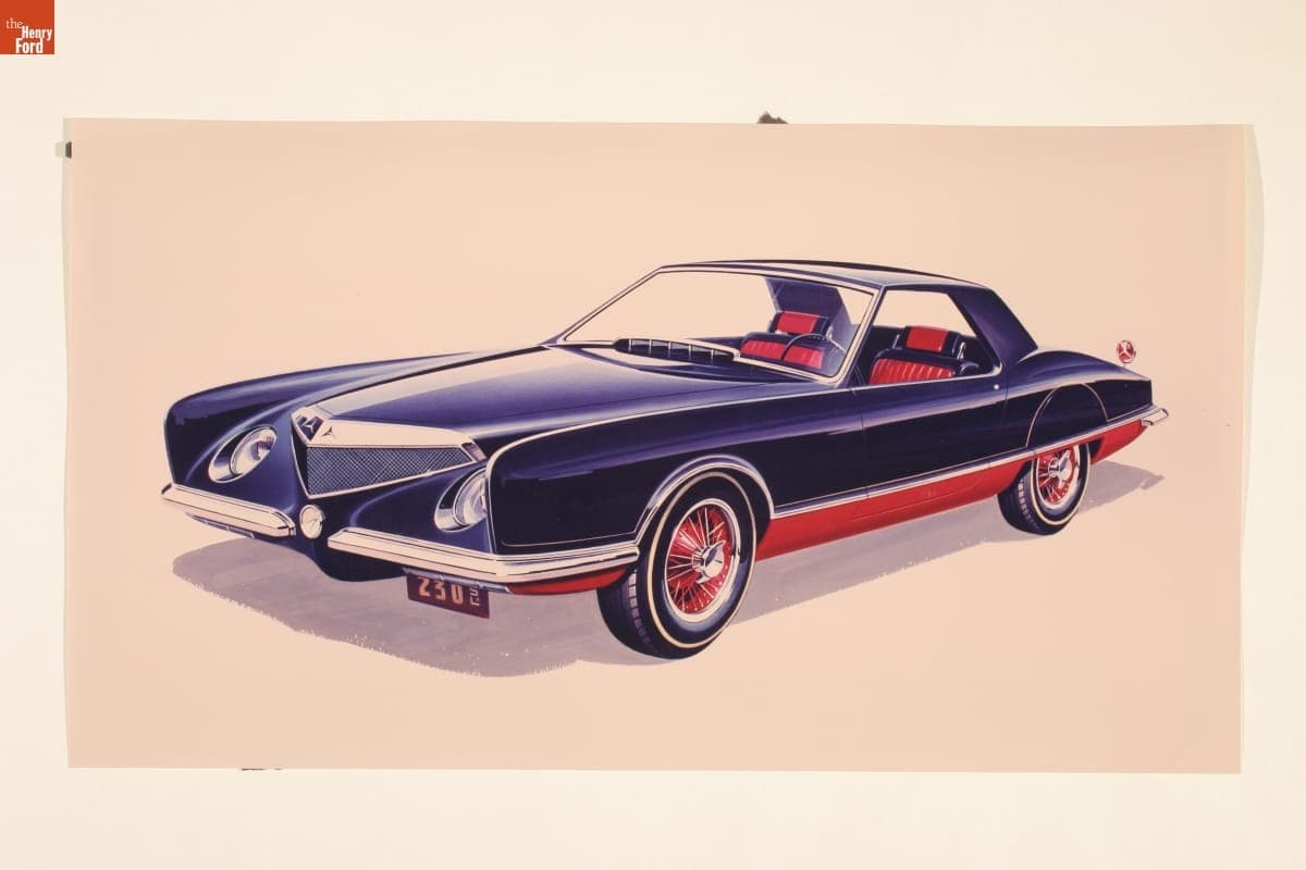 Proposal for the Mercedes 230SL Concept Car, 1966-1967