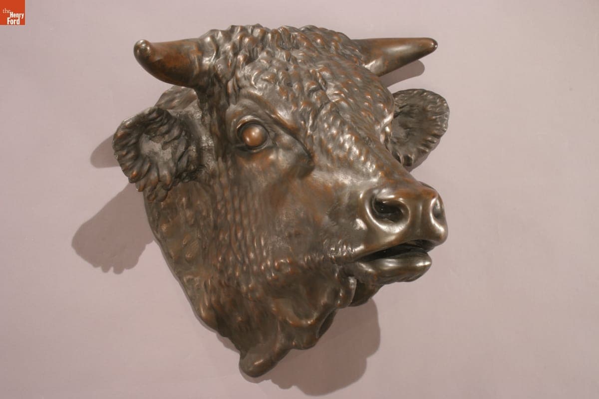 Bull's Head Advertising Display Piece