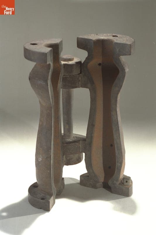 Vase Glass Mold, Used at Tiffin Glass Company, 1900-1960