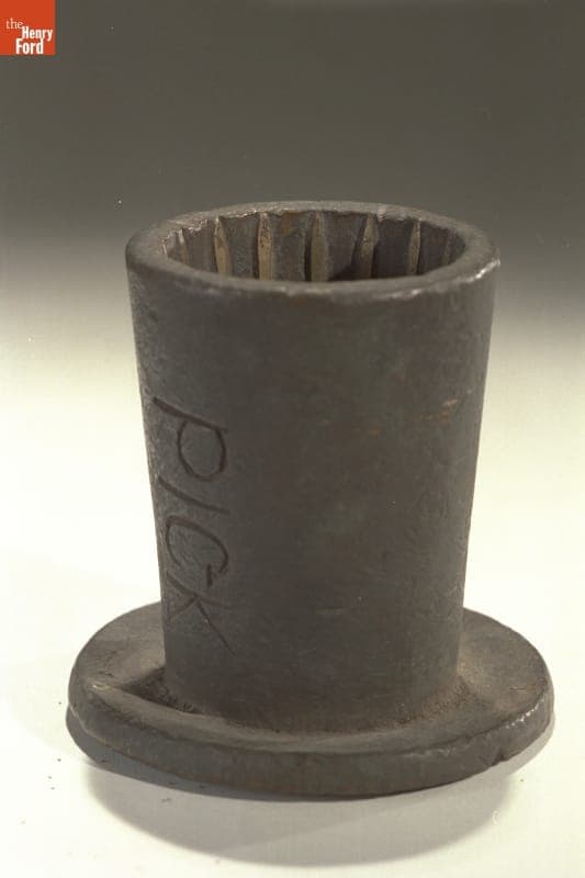 Ribbed Glass Mold, Used at Tiffin Glass Company, 1900-1960