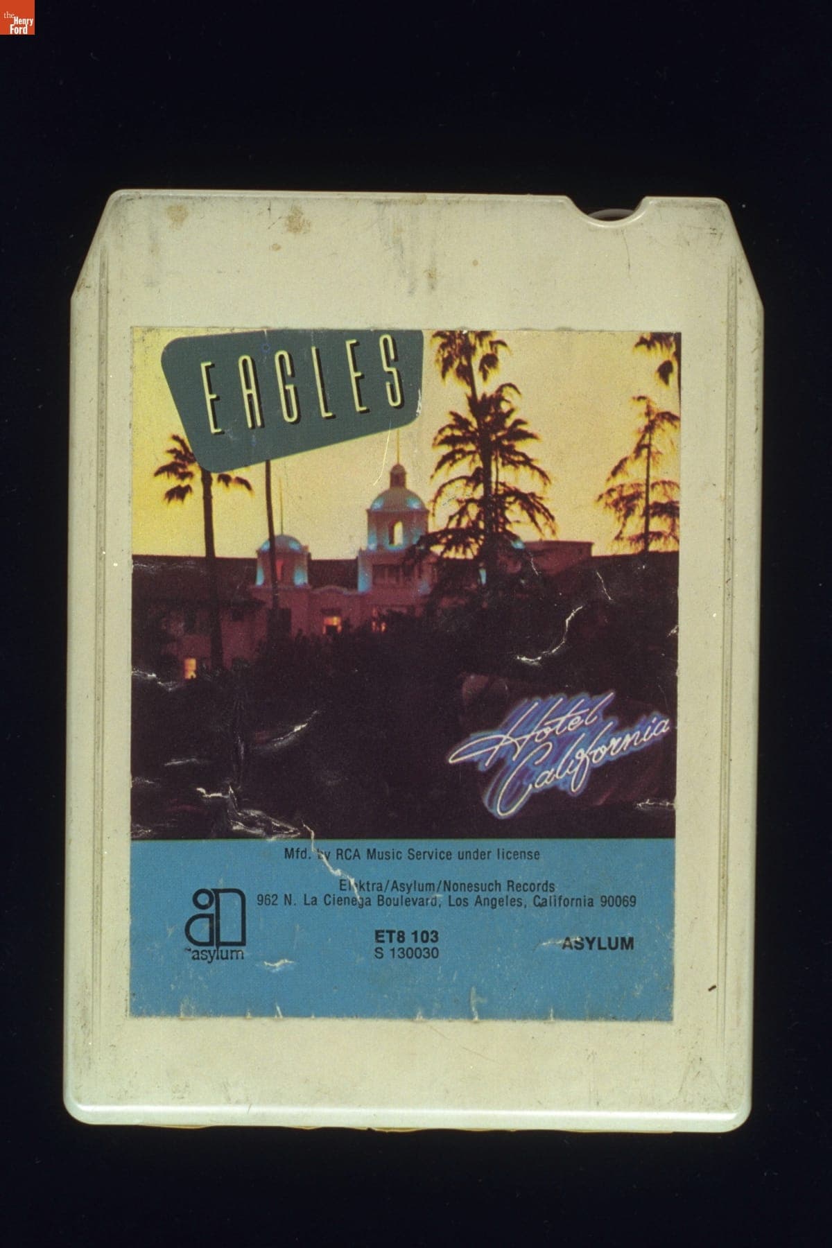 The Eagles "Hotel California" Eight Track Tape, 1976