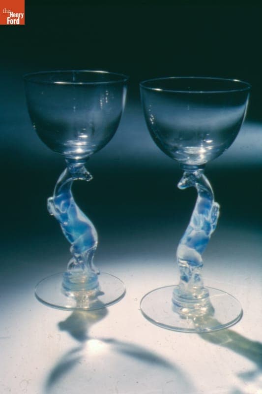 Libbey "Silhouette" Kangaroo Wine Glass, 1933