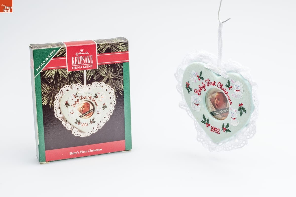 Hallmark "Baby's First Christmas Photo Holder" Christmas Ornament, 1992