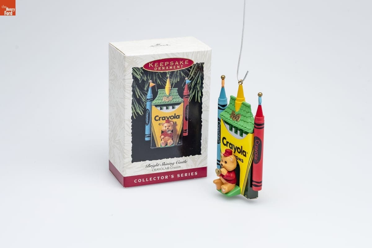 Hallmark "CRAYOLA Crayon Series: Bright Shining Castle" Christmas Ornament, 1993