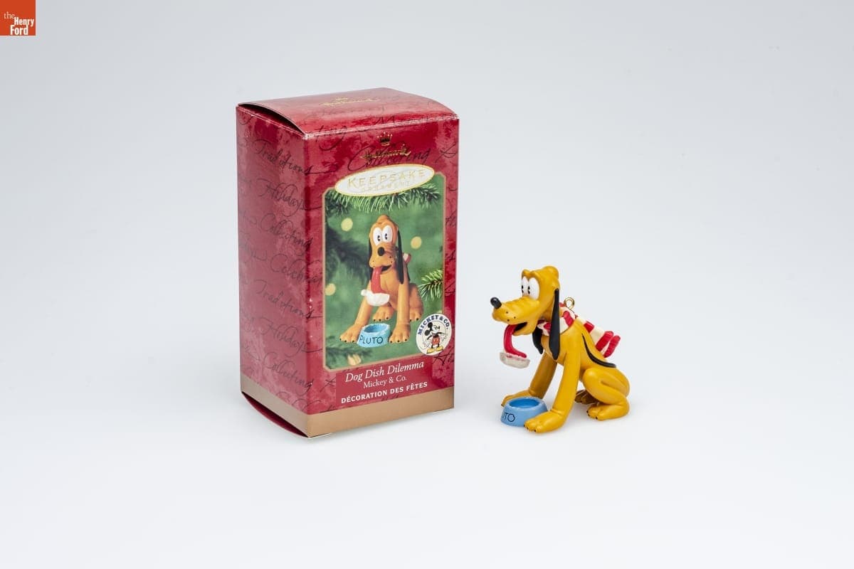 Hallmark "Disney's Mickey & Co.: Dog Dish Dilemma" Christmas Ornament, 2000