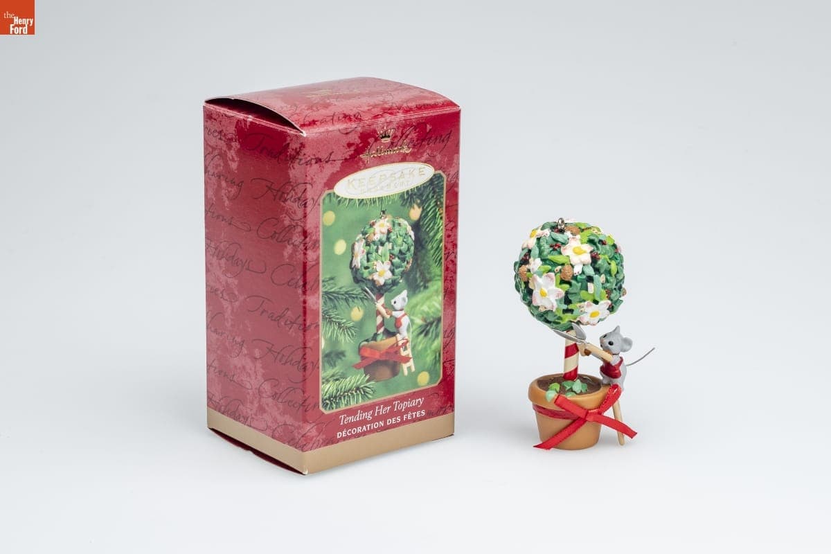 Hallmark "Tending Her Topiary" Christmas Ornament, 2000