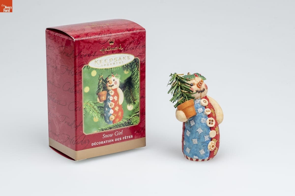 Hallmark "Snow Girl" Christmas Ornament, 2000