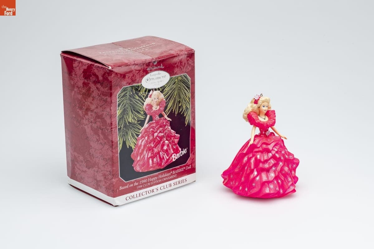 Hallmark "Collector's Club Series: Happy Holidays Barbie" Collector's Club Christmas Ornament, 1998