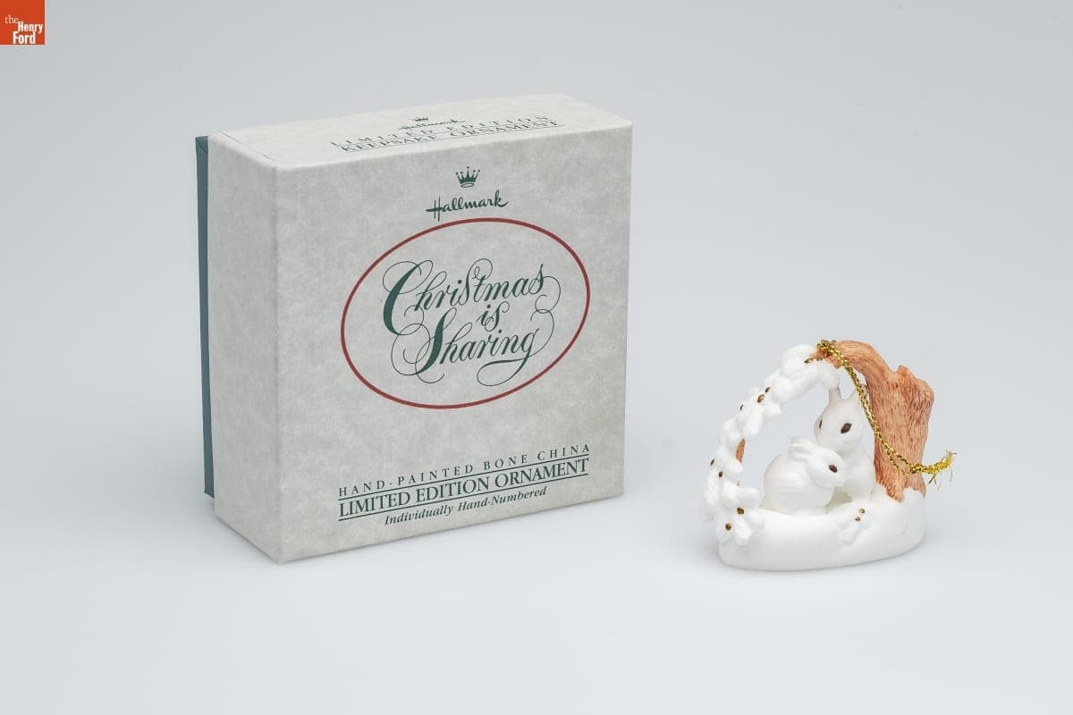 Hallmark "Christmas is Sharing" Limited Edition Christmas Ornament, 1988