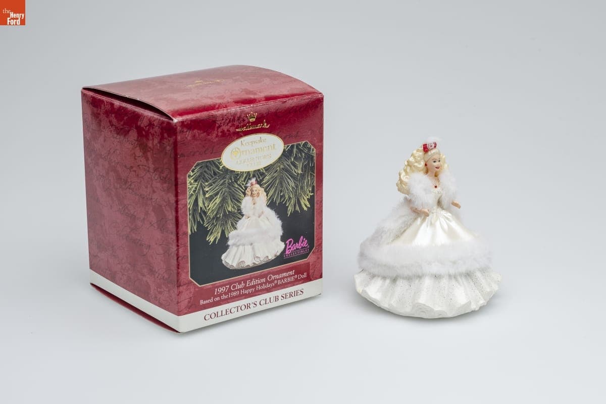 Hallmark "Collector's Club Series: Happy Holidays Barbie" Collector's Club Christmas Ornament, 1997