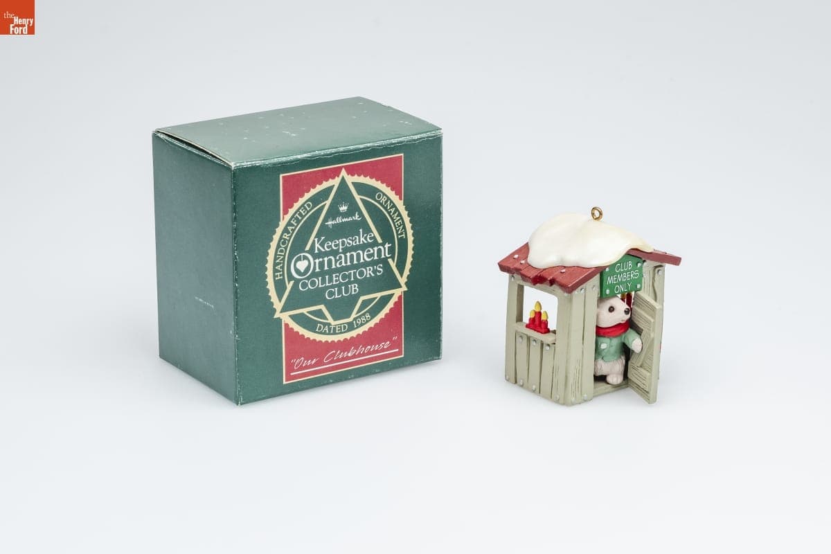 Hallmark "Our Clubhouse" Collector's Club Christmas Ornament, 1988