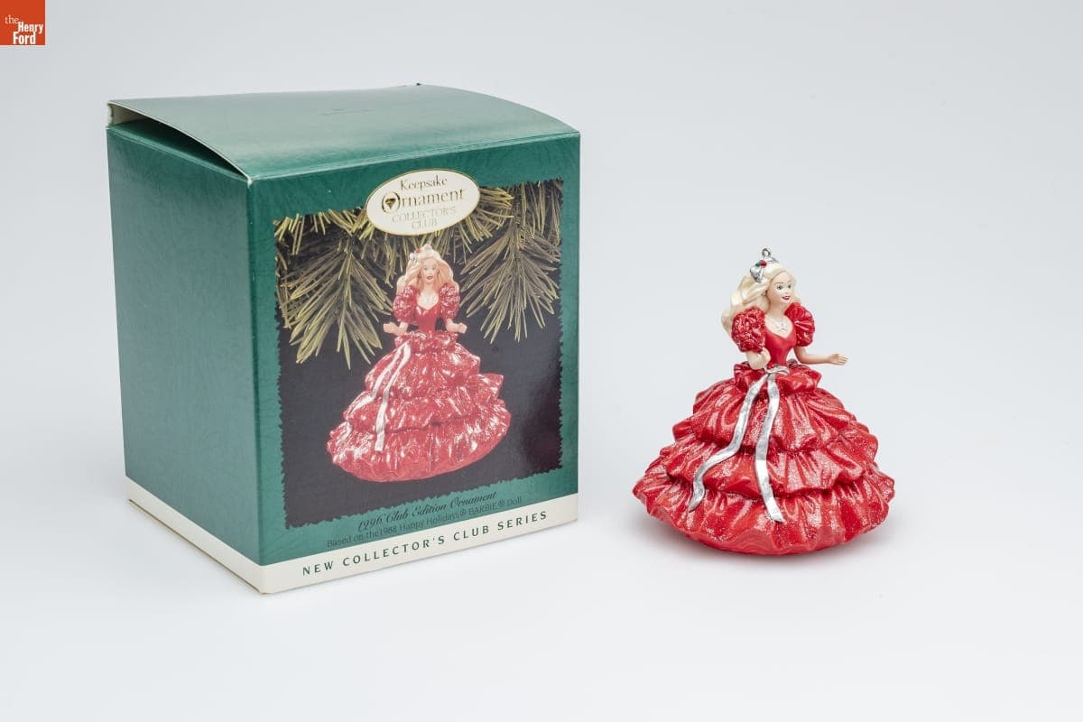 Hallmark "Collector's Club Series: Happy Holidays Barbie" Collector's Club Christmas Ornament, 1996