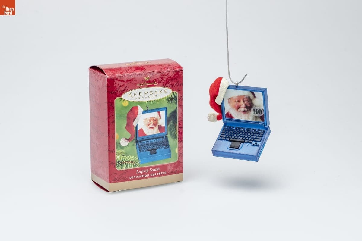 Hallmark "Laptop Santa" Christmas Ornament, 2001