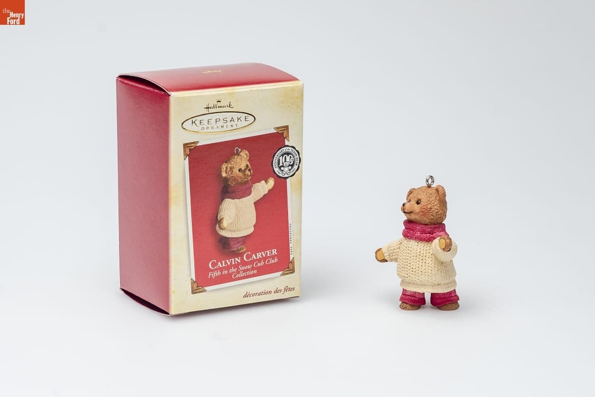 Hallmark "Snow Cub Club: Calvin Carver" Christmas Ornament, 2002