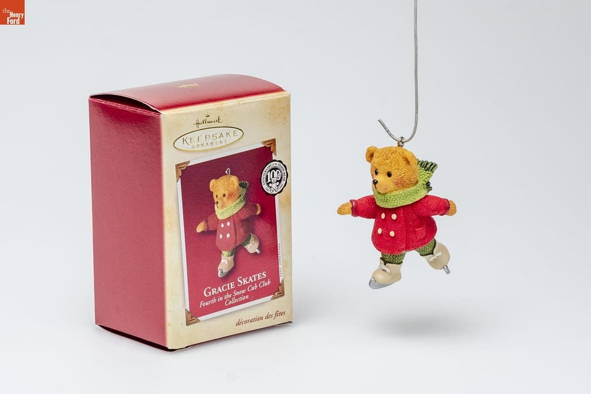 Hallmark "Snow Cub Club: Gracie Skates" Christmas Ornament, 2002