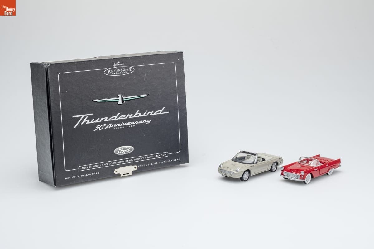 Hallmark "Thunderbird 50th Anniversary" Christmas Ornaments, 2005