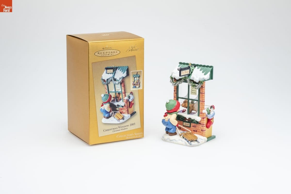 Hallmark "Christmas Windows Series: Christmas Window 2005" Collector's Club Christmas Ornament, 2005