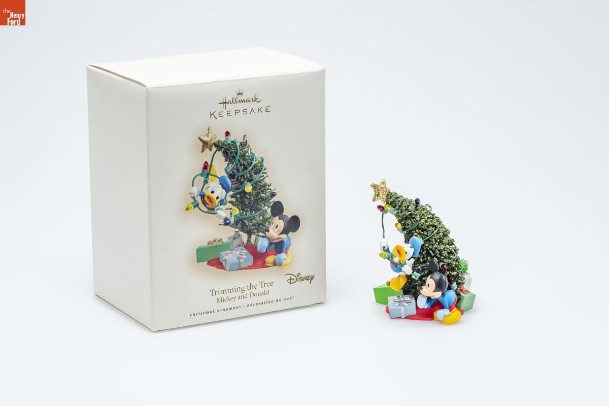 Hallmark "Mickey and Donald: Trimming the Tree" Christmas Ornament, 2007
