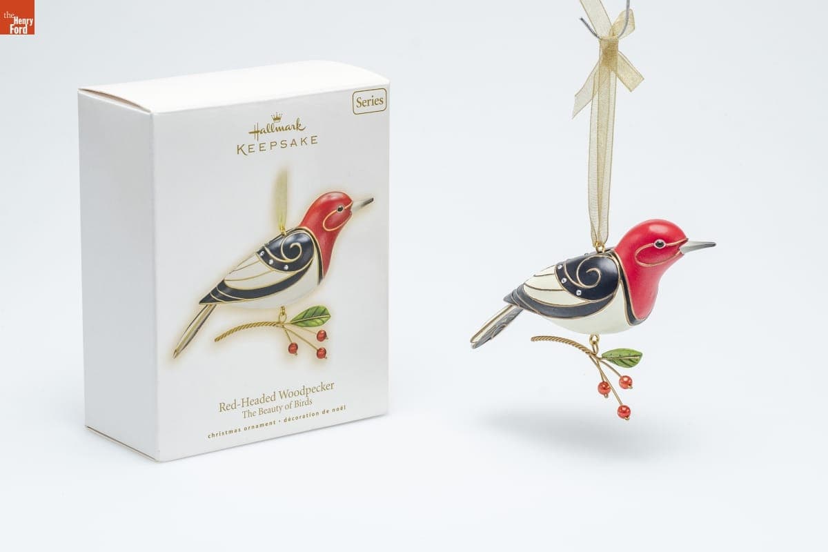 Hallmark "The Beauty of Birds Series: Red-Headed Woodpecker" Christmas Ornament, 2009