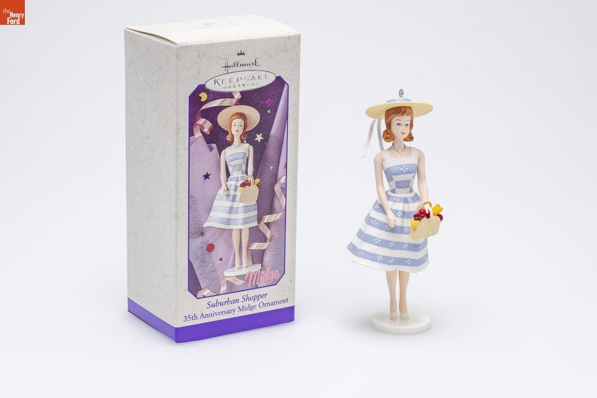 Hallmark "35th Anniversary Midge: Suburban Shopper" Spring Ornament, 1998