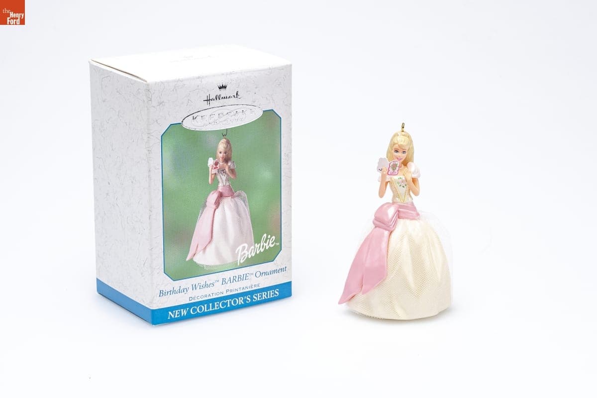 Hallmark "Birthday Wishes Barbie Series" Spring Ornament, 2001