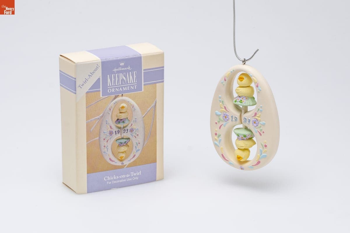 Hallmark "Chicks-on-a-Twirl" Easter Ornament, 1993