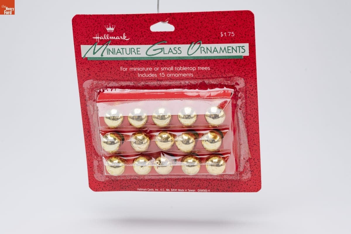 Hallmark "Globe Ornaments" Miniature Christmas Ornaments, 1988