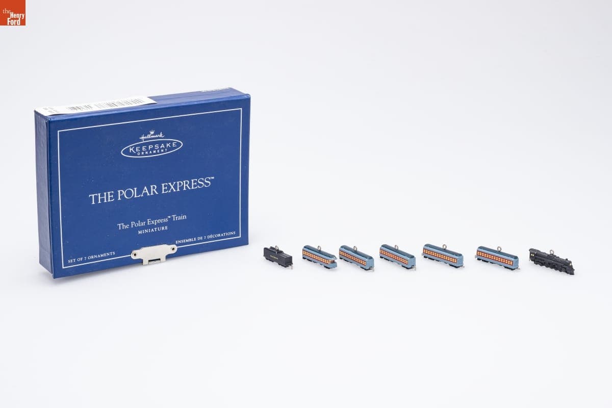 Hallmark "The Polar Express Train" Miniature Christmas Ornaments, 2005