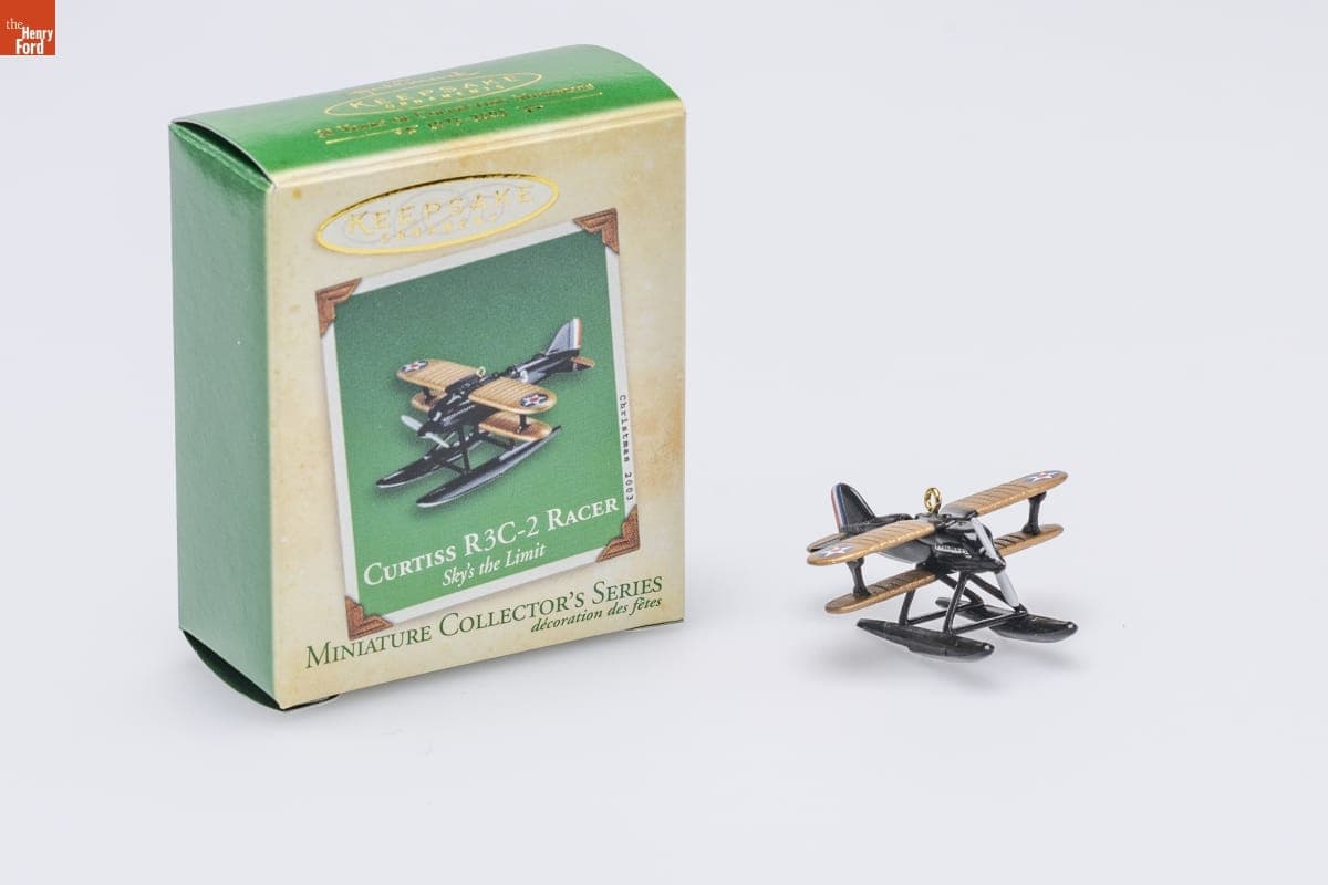 Hallmark "Sky's the Limit Miniature Series: Curtiss RC3-2 Racer" Miniature Christmas Ornament, 2003