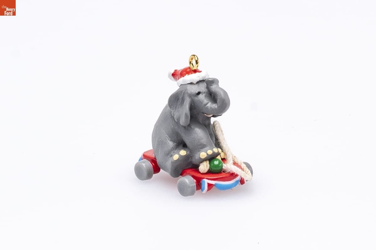 Hallmark "Loyal Elephant" Miniature Christmas Ornament, 2000