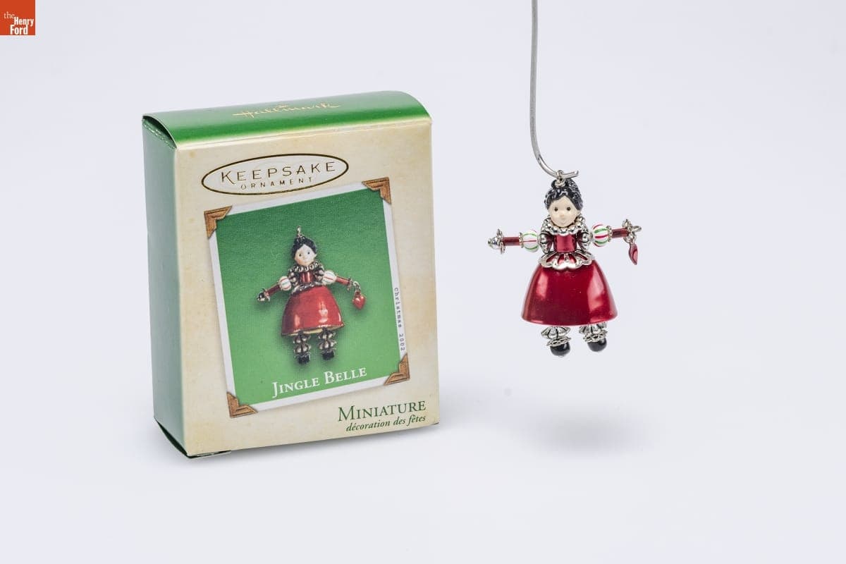 Hallmark "Jingle Belle" Miniature Christmas Ornament, 2002