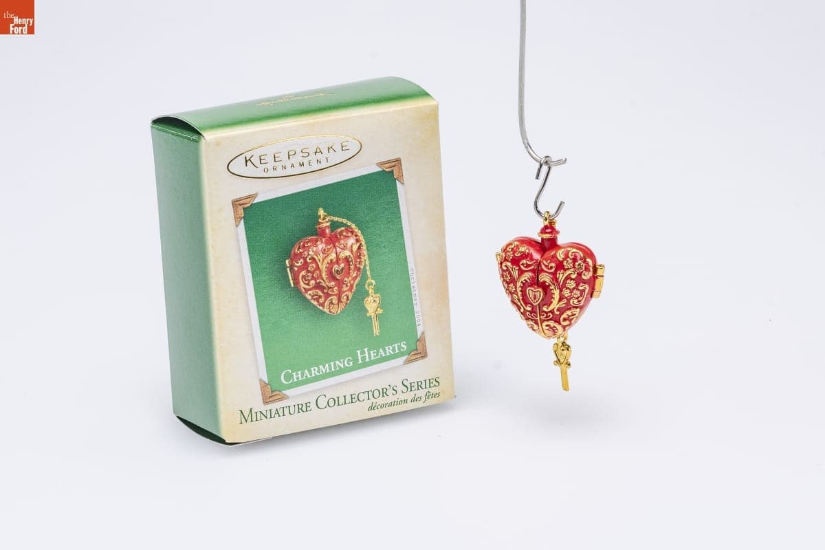 Hallmark "Charming Hearts Series" Miniature Christmas Ornament, 2004