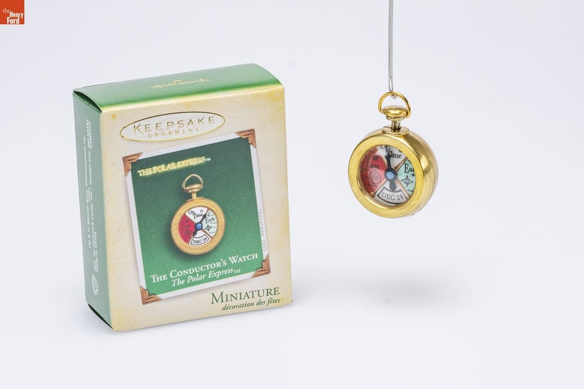 Hallmark "The Polar Express: The Conductor's Watch" Miniature Christmas Ornament, 2005