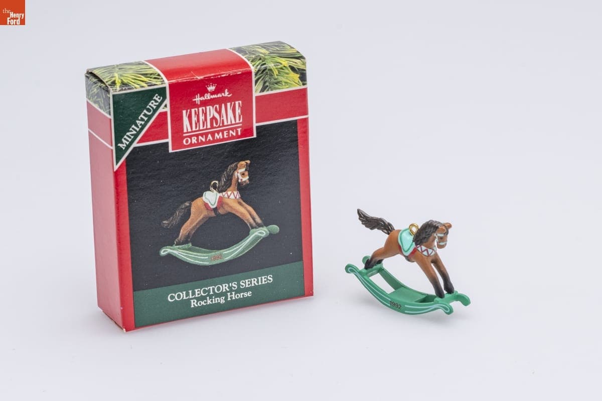 Hallmark "Rocking Horse Series" Miniature Christmas Ornament, 1992