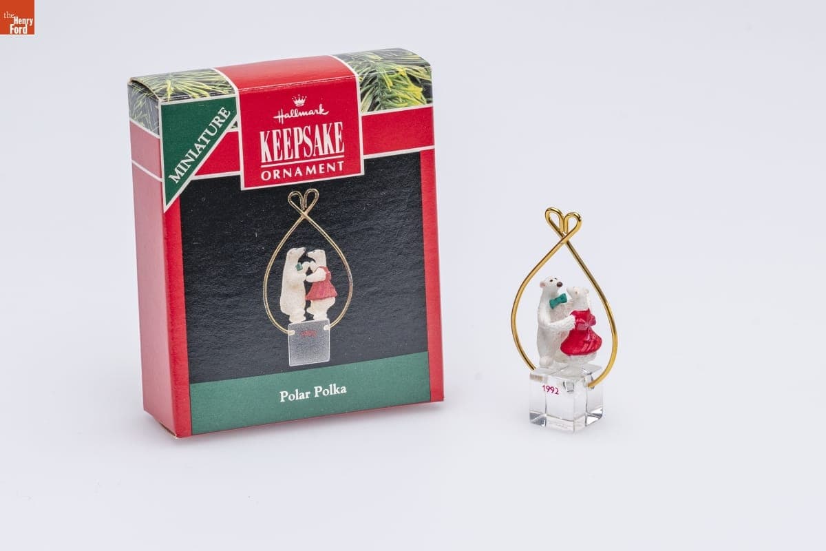 Hallmark "Polar Polka" Miniature Christmas Ornament, 1992