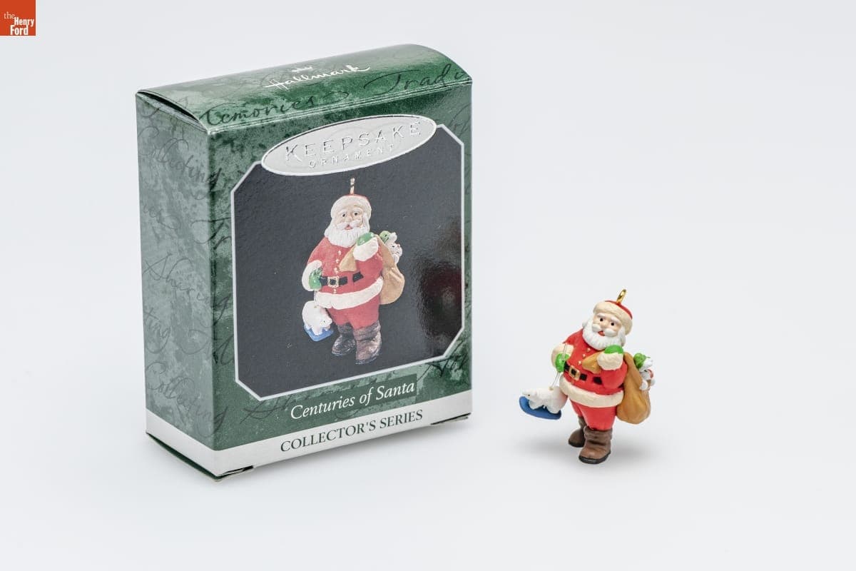 Hallmark "Centuries of Santa Series" Miniature Christmas Ornament, 1998