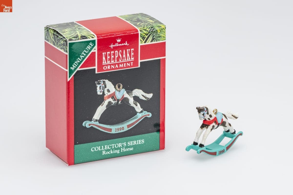 Hallmark "Rocking Horse Series" Miniature Christmas Ornament, 1990